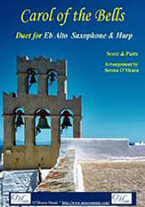 Carol of the Bells, Duet for Eb Alto Saxophone and Pedal Harp P.O.D. cover